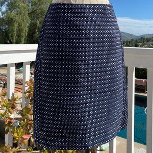 Tommy Hilfiger blue and white squares pencil skirt